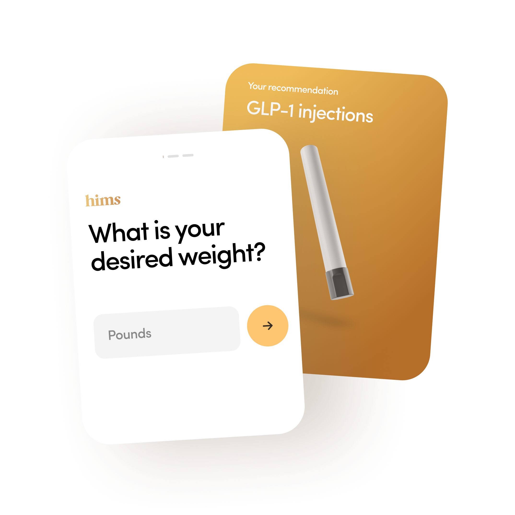 GLP-1 injection interface